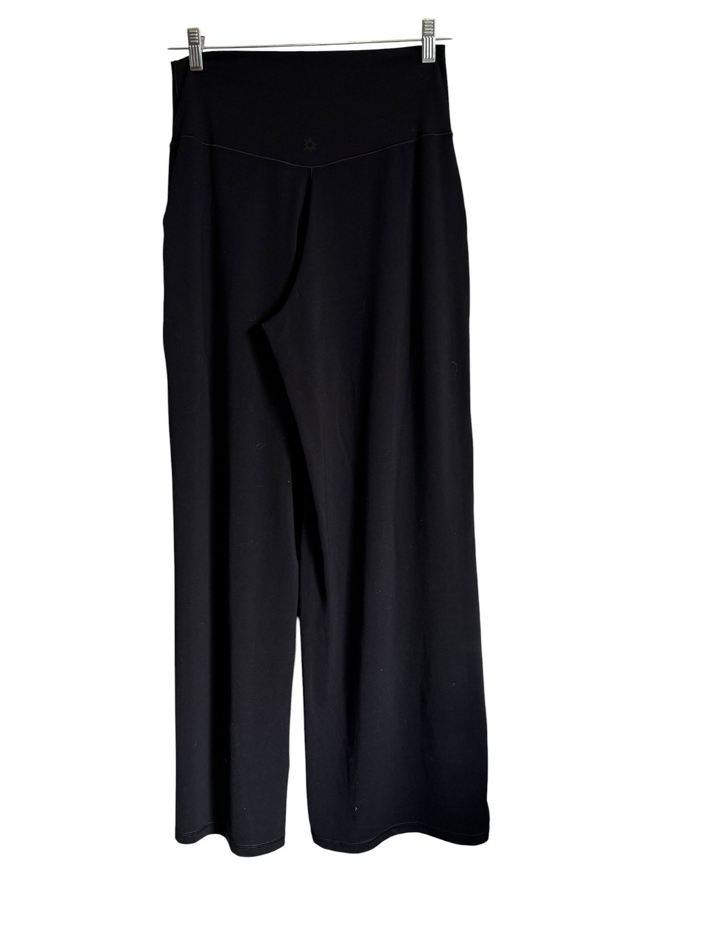 Aerie Offline Real Me High Rise Wide Leg Trouser Pockets Black Size Large - Picture 3 of 12